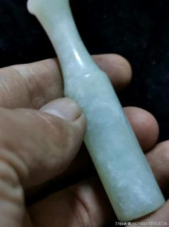 清代和田玉烟嘴-和田玉-7788收藏